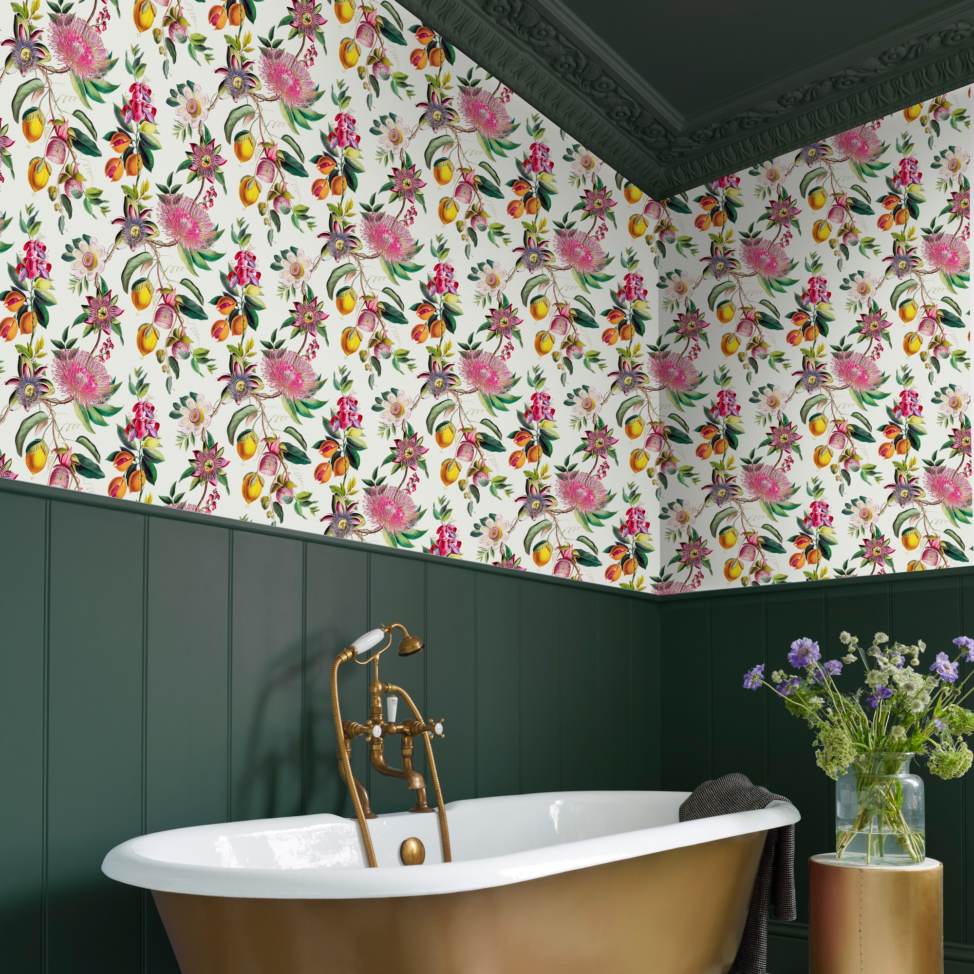 Physic Garden Wallpaper 127919 By Graham Brown In Lush White